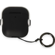 Aslanoğlu Store Mey Ithalat®   Airpods 2 (2.nesil) Cool Kılıf - Siyah-Beyaz