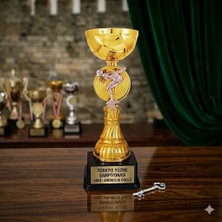 Best Hediye Yüzme Figürlü Ödül Kupası Lüx-istenilen yazıyla