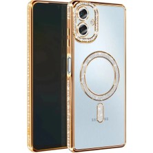 Aslanoğlu Store Galaxy A06 Joke Simli Magneticsafe Kılıf - Gold