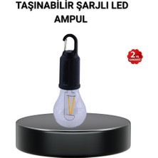 Aslanoğlu Store Taşınabilir Şarjlı LED Kamp Lambası – Type-C Girişli ve Kancalı Tasarım