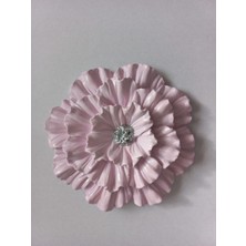 ZE Dekorasyon Solgun PEMBE16X16CM Duvar Dekoru Gümüş Detaylı