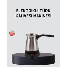 Aslanoğlu Store Elektrikli Türk Kahvesi Cezvesi 800W Kablosuz Döner Tabanlı