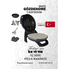 Gözdehome Erato Taşfırınım Pizza Makinesi, Lahmacun Makinesi Doğal Taş Fırın - Timer - 400 C.