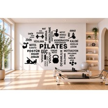 FTR Malzemecim Pilates Spor Salonu Için Büyük Dayanıklı Sticker 105X145