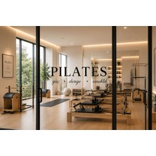 Pilates Salonu Için Güçlü Ayna Duvar Sticker 60X30CM