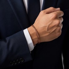 Sevil Gülgün Atelier Saf Bakır El Çalışması Erkek  Bileklik Kararmaz