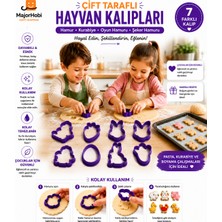 Major Hobi Paskalya Temalı Kurabiye Kalıbı Seti 3D Baskı Tavşan Yumurta Şekilli 7’li