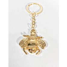 Moncuk Design Arı Figürlü Gold Anahtarlık - Şık, Detaylı ve Zarif Tasarım