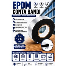 Adil Epdm - 1*40 mm Kendinden Yapışkanlı Kapı Pencere Bandı Serıt Conta (10 Mt)