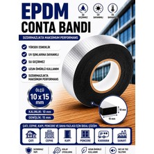 Adil Epdm - 10*15 mm Kendinden Yapışkanlı Kapı Pencere Bandı Serıt Conta (10mt)