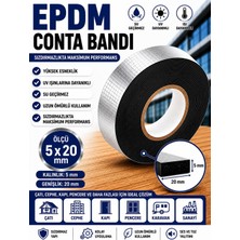 Adil Epdm - 5*20 mm Kendinden Yapışkanlı Kapı Pencere Bandı Serıt Conta (10 Mt)