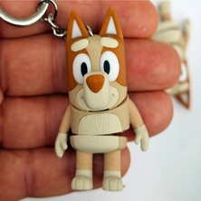 Brand House Çok Renkli 3D Flexi Bigo Köpek Anahtarlık & Çanta Süsü | Hareketli Charm