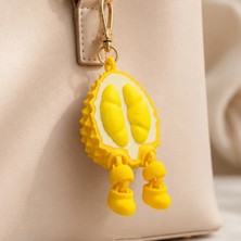 Brand House Çok Renkli 3D Flexi Durian Anahtarlık & Çanta Süsü | Hareketli Charm Aksesuar