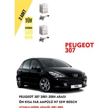Bosch Peugeot 307 2001-2004 Arası Ön Kısa Far Ampülü (2 Adet) Sarı Renk