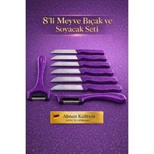SYKU 8’li Meyve Bıçak ve Soyacak Seti – Şık Tasarım, Alman Kalitesi, Hediye Için Uygun
