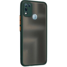 Mudanis Infinix Hot 10 Play Kılıf Montreal Silikon Kapak - Yeşil