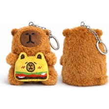 Ziventa Kapibara Peluş Yeşil Sülfat Sevimli Anahtarlık Capybara Kapipara Labubu Oyuncak 10CM Sevgili