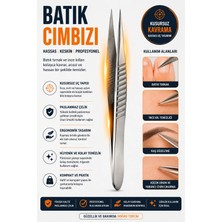SYKU Batık Cımbızı Paslanmaz Çelik Sivri Uçlu Profesyonel Hassas Cımbız