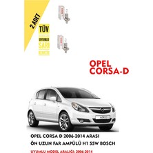 Bosch Opel Corsa D 2006-2014 Arası Ön Uzun Far Ampülü (2 Adet) Sarı Renk
