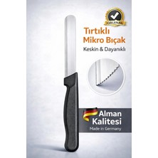 SYKU Tırtıklı Micro Bıçak – Alman Kalitesi, Keskin ve Dayanıklı, Renk Seçenekli Mikro Sebze Bıçağı
