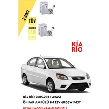 Bosch Kia Rio 2005-2011 Arası Ön Far Ampül Takımı 2 Adet