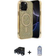 Marsilyan™- iPhone 15 Pro Max Kılıf Eksen Çizgi - Siyah Joko Magic 5d Cam + Raze Metal Kamera Lens - Lt