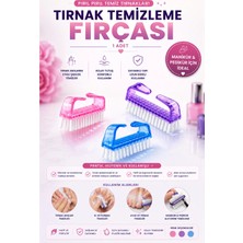 SYKU Tırnak Temizleme Fırçası 1 Adet El Ayak Manikür Pedikür Bakım Fırçası
