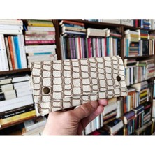 Mahfuz Gerçek Deri Tamamen El Emeği Kadın Cüzdan 22CM*8CM * 1 Kağıt Para Alanı 1 Kart Bölmesi DAK180