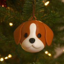 Brand House Çok Renkli 3D Flexi Beagle Köpek Anahtarlık & Çanta Süsü | Hareketli Charm