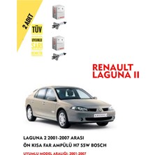 Bosch Laguna 2 2001-2007 Arası Ön Kısa Far Ampülü (2 Adet) Sarı Renk