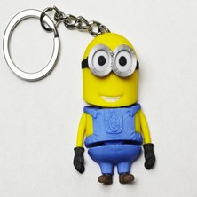 Brand House Çok Renkli 3D Flexi Minions Anahtarlık & Çanta Süsü | Hareketli Charm Figür