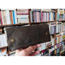 Mahfuz Gerçek Deri Tamamen El Emeği Kadın Cüzdan 22CM*8CM * 1 Kağıt Para Alanı 1 Kart Bölmesi DAK181