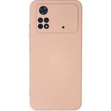 Mudanis Poco M4 Pro 4g Kılıf Nano Içi Kadife Silikon - Pudra
