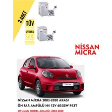 Bosch Nissan Micra 2003-2020 Arası Ön Far Ampül Takımı 2 Adet