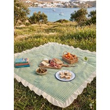 Hobizer Tekstil Piti Kareli Masa Örtüsü, Sofra Bezi, Piknik Örtüsü 200X200CM Dev Boy