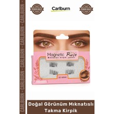 Carlburn Özel Üretim Doğal Görünüm Kolay Uygulama Yapıştırıcısız Güçlü Mıknatıslı Mıknatıslı Takma Kirpik