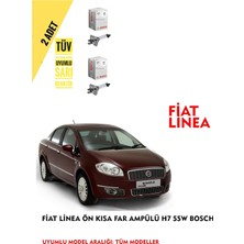 Bosch Fiat Linea Ön Kısa Far Ampülü (2 Adet) Sarı Renk