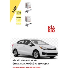 Bosch Kia Rio 2012-2020 Arası Ön Kısa Far Ampülü (2 Adet) Sarı Renk