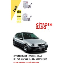 Bosch Citroen Saxo 1996-2004 Arası Ön Far Ampül Takımı 2 Adet
