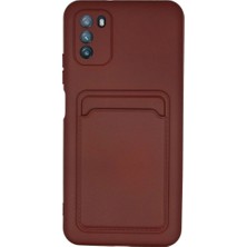Mudanis Pocophone M3 Kılıf Kelvin Kartvizitli Silikon - Bordo