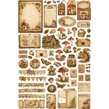 Minimaliz Studio Vintage Sticker Seti Tekli (120)