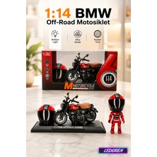 L'edoren 1:14 Çek Bırak Sesli Işıklı Diecast Model Yarış Motosikleti - Hediyelik Oyuncak Motor