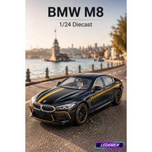 L'edoren Siyah Renkli Bmw M8 Mh8 800 Manhart 1/24 Diecast Koleksiyon Maket Model Araba