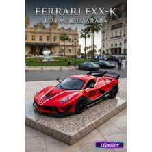 L'edoren Kırmızı Renkli Ferrari Fxx-K 1/24 Diecast Koleksiyon Maket Model Araba