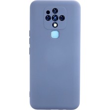 Flzdgnkr Newface Tecno Camon 16 Kılıf Nano Içi Kadife Silikon - Gri