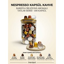 Nespresso Kapsül Kahve Barista Creations Seri 100 Lü + Cam Saklama Kutusu Hediyeli