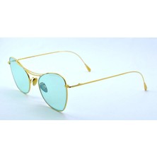 Cutler And Gross 1307 Gpl 53 06 Hand Made Gold Gren Altın Yeşil Kelebek Unısex Güneş Gözlüğü