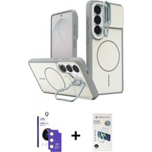 Marsilyan™- Galaxy S26 Kılıf Iz Modern Prime - Siyah 3D Antistatik Seramik Nano Ekran Koruyucu + Bilvis Titan Kamera Lens - Pe