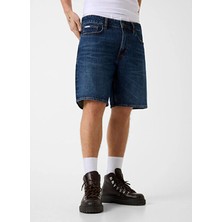 Guess Jeans Lacivert Erkek Denim Şort M6GD37D5M5U-GJEW