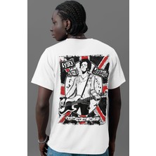 Sevbano Sex Pistols Rock Metal Müzik Grubu Sırt Baskılı Unisex Oversize Tişört